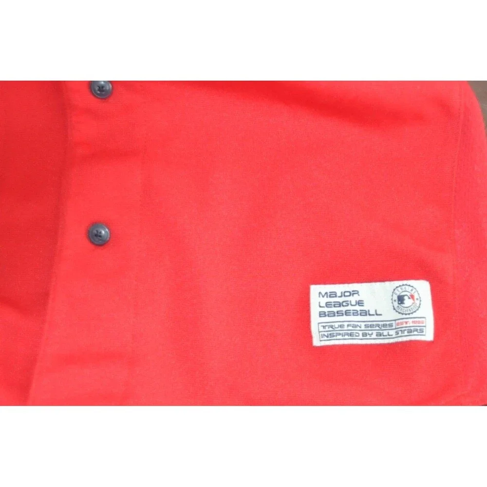 MLB St. Louis Cardinals Embroidered Game Shirt Vintage 90s Red Medium Mens